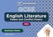 Snaprevise Gcse Aqa English Literature: Power And Confl -  NEW English Literatuur price