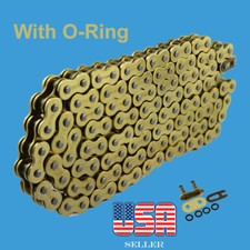 Chain 520 x 120 Gold Color with O-ring Fit:Most Honda Motorcycle Goud Ring price