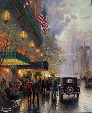 2002 New York Fifth Avenue Thomas Kinkade Fridge Magnet 3''x3.75'' NEW Fridge Magnet price