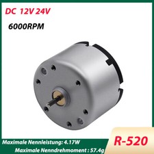 Mikro Bürstenmotor DC12/24V Hohe Geschwindigkeit Elektrische Motor 6000RPM R-520 Elektrische Motor price