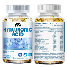 Hyaluronic Acid 850mg Anti-Aging 60 Capsules with Vitamin C&E Anti-Aging price