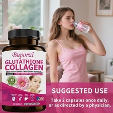 Glutathione and Collagen 120pcs,Anti-aging, Smooth and Firm Skin,Reduce Wrinkles Anti-Aging price