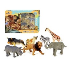 Wenno Wild Animal Figurines with 108-Piece Puzzle and E-Book Stories –... Kinder Stories price