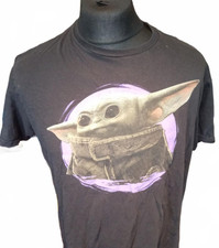 Black Baby Yoda Graphic T-Shirt - Large Baby T-shirt price