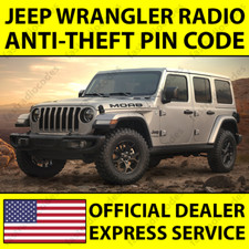 ✅JEEP WRANGLER CAR RADIO ANTI-THEFT UNLOCKING PIN CODE FOR ALL MODELS✅ Models price