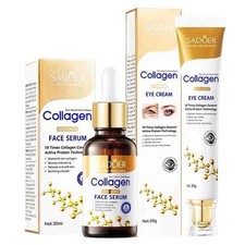 SADOER Collagen Skin Care Sets Anti Wrinkles Serum & Eye Cream Moisturizing Kit Gezicht Verzorging Sets price