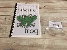 Interactive Learning Books for Children - Short “o” book - w/ 12 Laminated Cards Preschool Educational & Teaching Boeken price