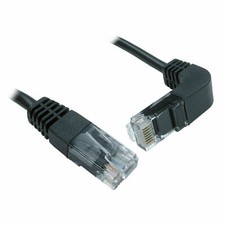 1m Cat5e Copper RJ45 Straight to Right Angle Plug DOWN Network Cable [008364] Network Kabel price
