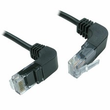 1m Cat5e Copper RJ45 Right Angle to Right Angle Plug Network Cable [008355] Network Kabel price