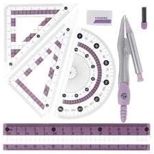 Multi-functional Ruler Kit School Supplies for Kids Compass Geometry Geometry price