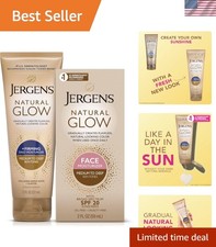 Gradual Natural Glow Pack: Face & Body Moisturizers 7.5oz + 2oz - Anti-Cellulite Sun Creams en Lotions price