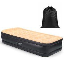 Inflatable High Raised Single Air Bed Mattress Airbed With Builtin Electric Pump Lucht Matras price