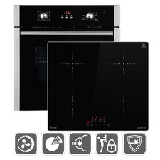 Fornuis: 60cm Inbouw oven  BO8805SS + 59cm Inductie kookplaat IH85900ED Grill Inbouw Cooktops price