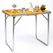 MDF PORTABLE INDOOR OUTDOOR WOODEN FOLDING DINING TABLE CAMPING PICNIC PARTY Kamperen & Picnic Tafel price