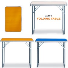 PORTABLE MDF WOODEN TOP FOLDING DINING TABLE GARDEN OUTDOOR PICNIC CAMPING Kamperen & Picnic Tafel price