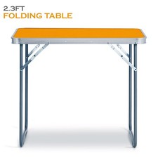 2.3Ft MDF TOP PORTABLE INDOOR OUTDOOR FOLDING DINING TABLE CAMPING PICNIC PARTY Kamperen & Picnic Tafel price
