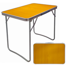 MDF PORTABLE INDOOR OUTDOOR WOODEN FOLDING DINING TABLE CAMPING PICNIC PARTY Kamperen & Picnic Tafel price