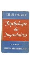 Psychologie des Jugendalters Eduard Spranger Fachbuch 26. Auflage Psychologie Boeken price