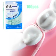 100pcs Double-ended Disposable Toothpicks Dental Floss Interdental Brush Kits, Dental Floss price