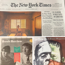 The New York Times Newspaper Sunday November 9 2025 Mag+Book Review COMPLETE ppr Review Boeken price