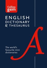 Dictionary and Thesaurus (Collins Gem). Dictionaries 9780008141714 New** Buitenlandse Taal woordenboeken price
