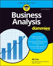 Business Analysis For Dummies by Alison Cox (Paperback Book) Zakelijk Management Boeken price
