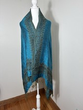 pashmina scarf wrap shawl Pashmina/silk Blue Casual Shawl price