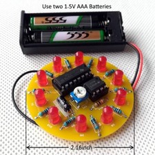 2 Sets Spinning LED Wheel Electronic DIY Soldering Kits for Electronic Education Onderwijs Sets price