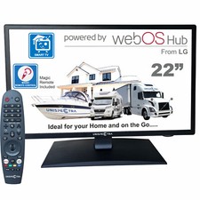 Unispectra® 22" SMART Full HD TV 12V webOS + Magic Remote MOTORHOME CARAVAN BOAT Televisies price