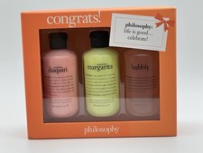 Philosophy CONGRATS ! 3 Piece Shower Gel Bubble Bath Shampoo Gift Set Filosofie Sets price