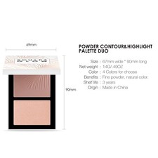 2-Color Highlighter Powder Face Contour Bronzers Blusher Brightening Makeup3 Bronzers price