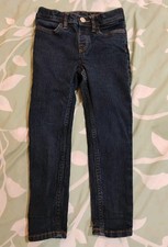 HM Girls Skinny Jeans 5T Dark Wash Blue Denim Stretch Adjustable Waist Pants Meisjes broek price