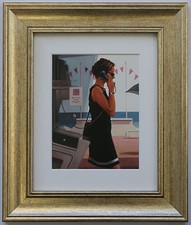 Her Secret Life by Jack Vettriano Framed & Mounted Art Print Picture Gold Life Jack price