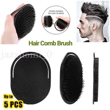Up 5x Men Hair Comb Brush Pocket Beard Mustache Palm Scalp Massage Travel Black Hair borstel en Comb price