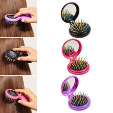 Folding Hair Brush Comb with Mirror Portable for Girls and Boys Comb Small Hair borstel en Comb price