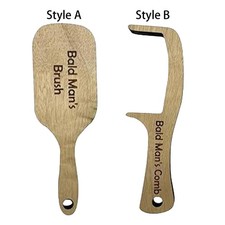 Bald Man's Brush and Comb Wooden Hair Brush Gift Funny Joke Hair borstel en Comb price