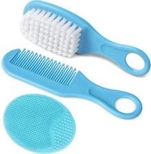 Aolso Baby Hair Brush, 3PCS Baby Hair Brush and Comb Set, Cradle Cap Brush and & Hair borstel en Comb price