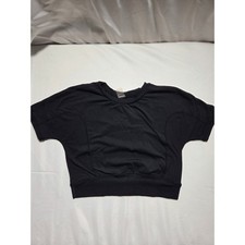 AS Revival Womens Black Open Back Cutout Activewear Crop Top Gym Shirt Large Fitwear (Fitness Kleding) price