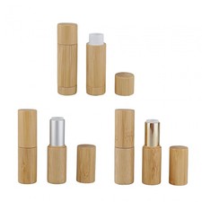 2x Bamboo Empty Lipstick Tube Lip Glosses Tubes Cosmetics DIY Containers Lipsticks & Lip Glosses price