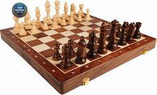 15 Walnut Chess Set with Storage Board for Adults & Children 2 Players Chess price