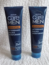 AVON 2 x CARE FOR MEN ESSENTIAL 2-in-1 AFTERSHAVE BALM & MOISTURISER 100ml each. After Shave Verzorging price