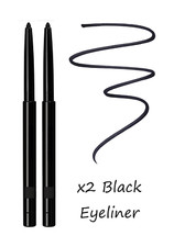 2 x Twist Up Retractable Protective WP Kohl Eyeliner Eye Liner Pencil Black Eyeliner price