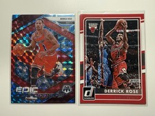 Lot Of 2 Derrick Rose Basketball Cards Mosaic /99 and Donruss Basketball producten price