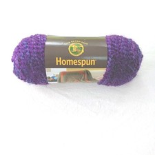 1 skein Lion Brand HOMESPUN Yarn Purple Haze # 421 6 oz 185 yds Bulky YDS price