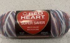 Red Heart Super Saver Variegated Yarn Wedgewood 5962 6 Oz Approx 300 Yds YDS price