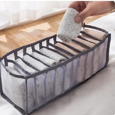 Foldable Underwear Socks Organizer Drawer Divider Storage Box Closet Mesh Bin Kastorganizer price