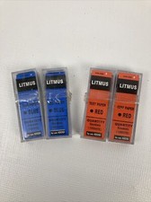 2 Blue & 2 Red Litmus Test Paper Acid / PH Indicator 100 Sheets Ea. New Toetsbladen price