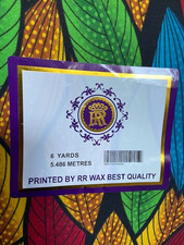 NEW SUPER RR WAX Block Prints 6 YARDS QUALITY Material RR2326204 BRIGHT LEAVES Wax price