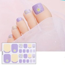 Nail Art Sparkling Summer Toe Nail Wraps Full Cover Polish Stickers (ZXJ151) Nail Polish price