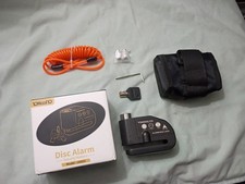 YOHOOLYO Disc Lock Alarm Motorcycle/Bicycle Padlock w/110db Alarm Sound Motorslot & alarm price